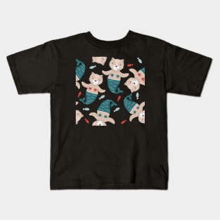 Cat Mermaids Kids T-Shirt